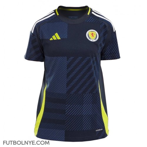 Camiseta Escocia Primera Equipación para mujer Eurocopa 2024 manga corta